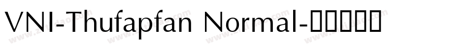 VNI-Thufapfan Normal字体转换